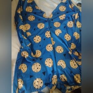 Cookies long sleeve shorts onesie